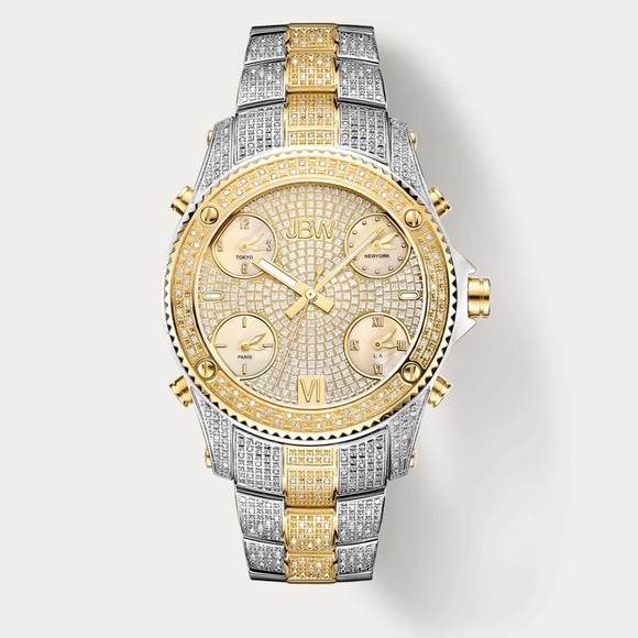 Jbw Jet Setter Watch JBW Men's Luxury Jet Setter Diamond Wrist